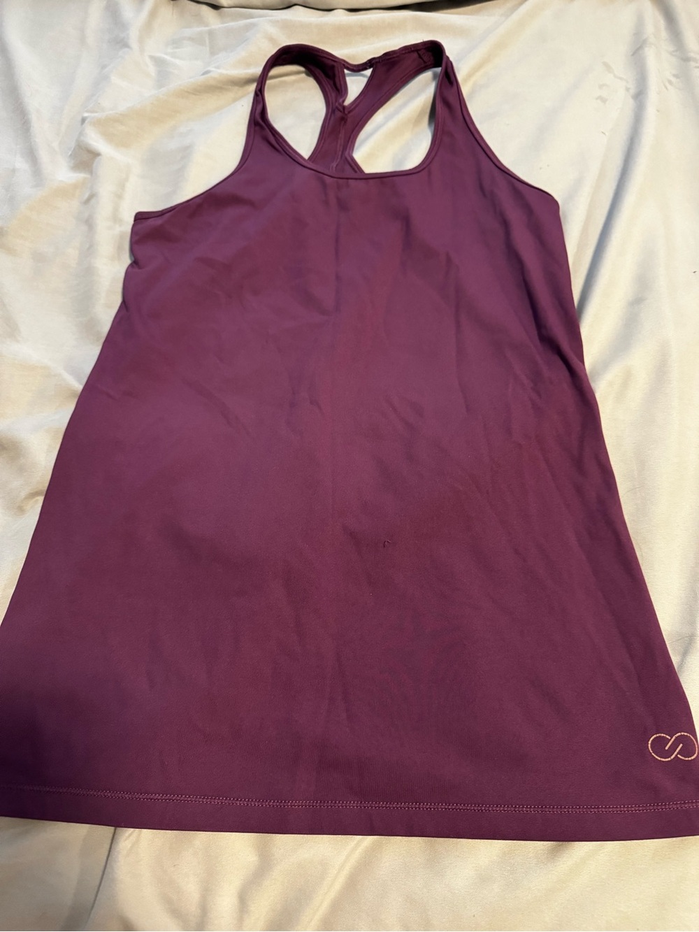Seamless Plum Racerback Sports Tank by Carla XS